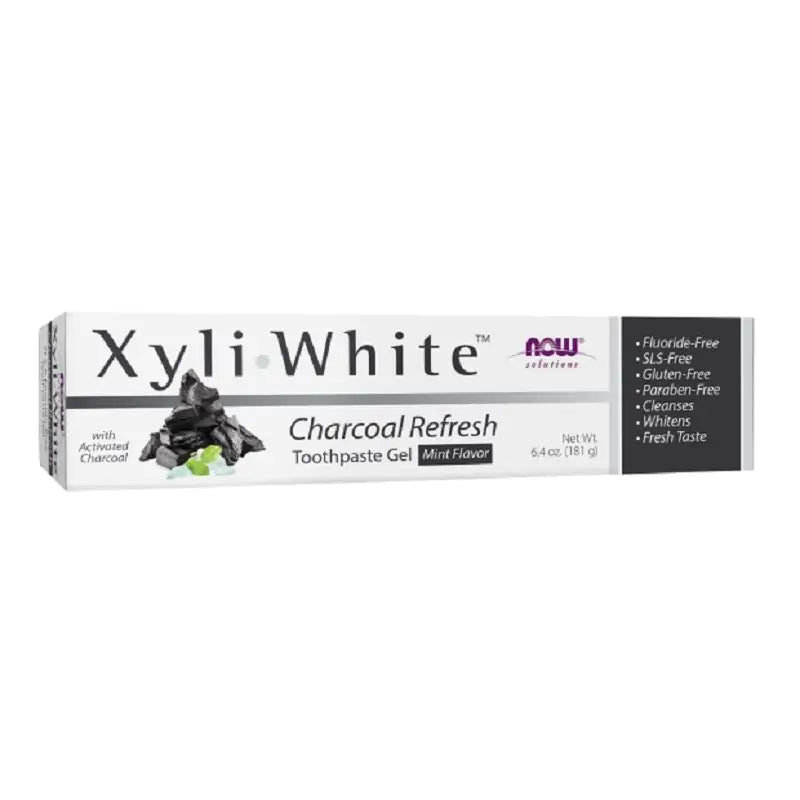 NOW Foods XyliWhite Charcoal Refresh Toothpaste Gel 181g