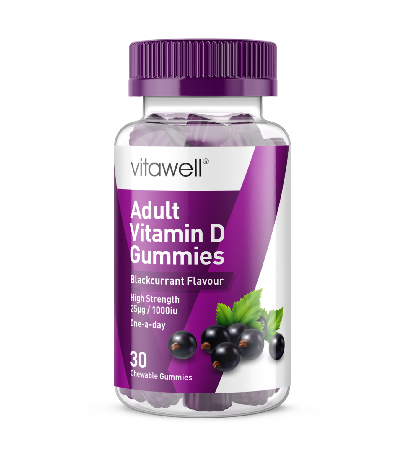 Adult High Strength Vit D Gummies Blackcurrant