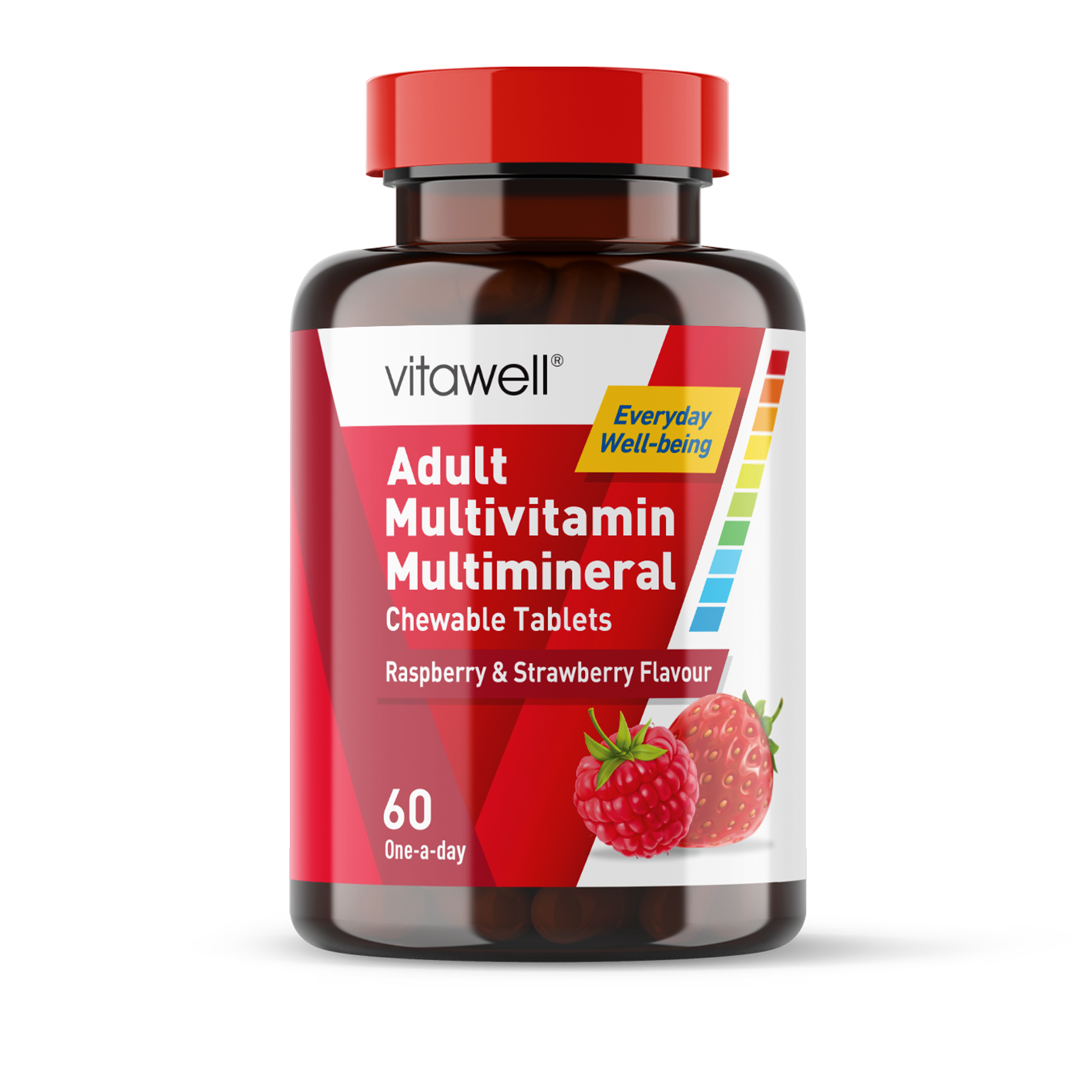 Adult Chewable Multivitamin Tablets (Raspberry & Strawberry)