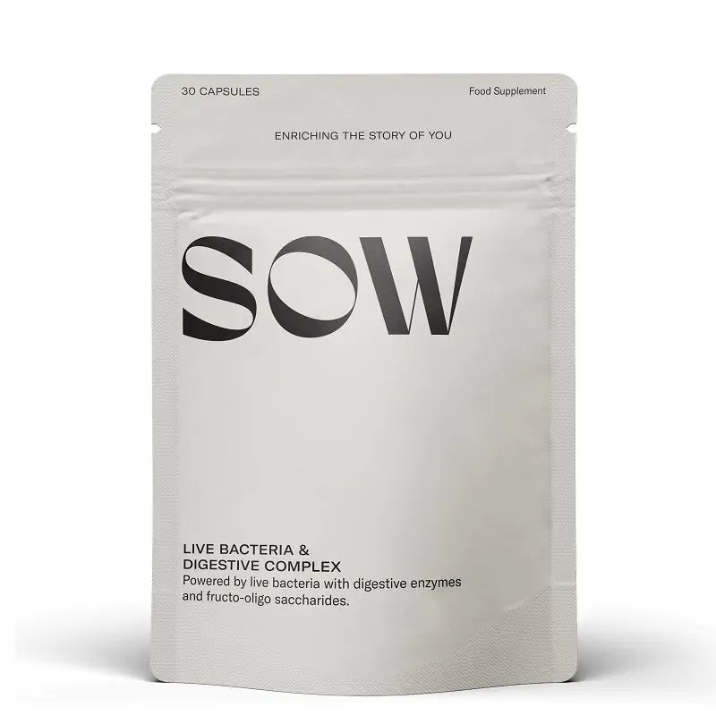 SOW Minerals Live Bacteria & Digestive Complex Capsules 30