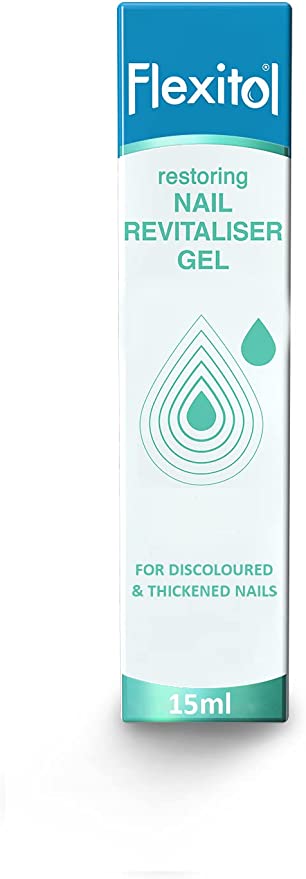 Flexitol Restoring Nail Revitaliser Gel 15ml, Triple Action Formula, Brightens, Softens and Conditions, For Hands and Feet