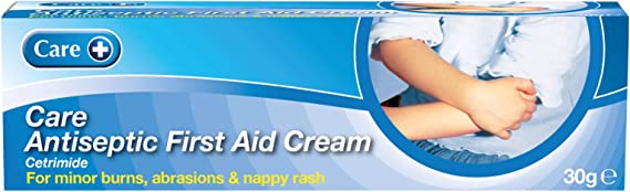 Care Antiseptic First Aid Cream 30g, For Minor Burns, Napkin Rash and Abrasions