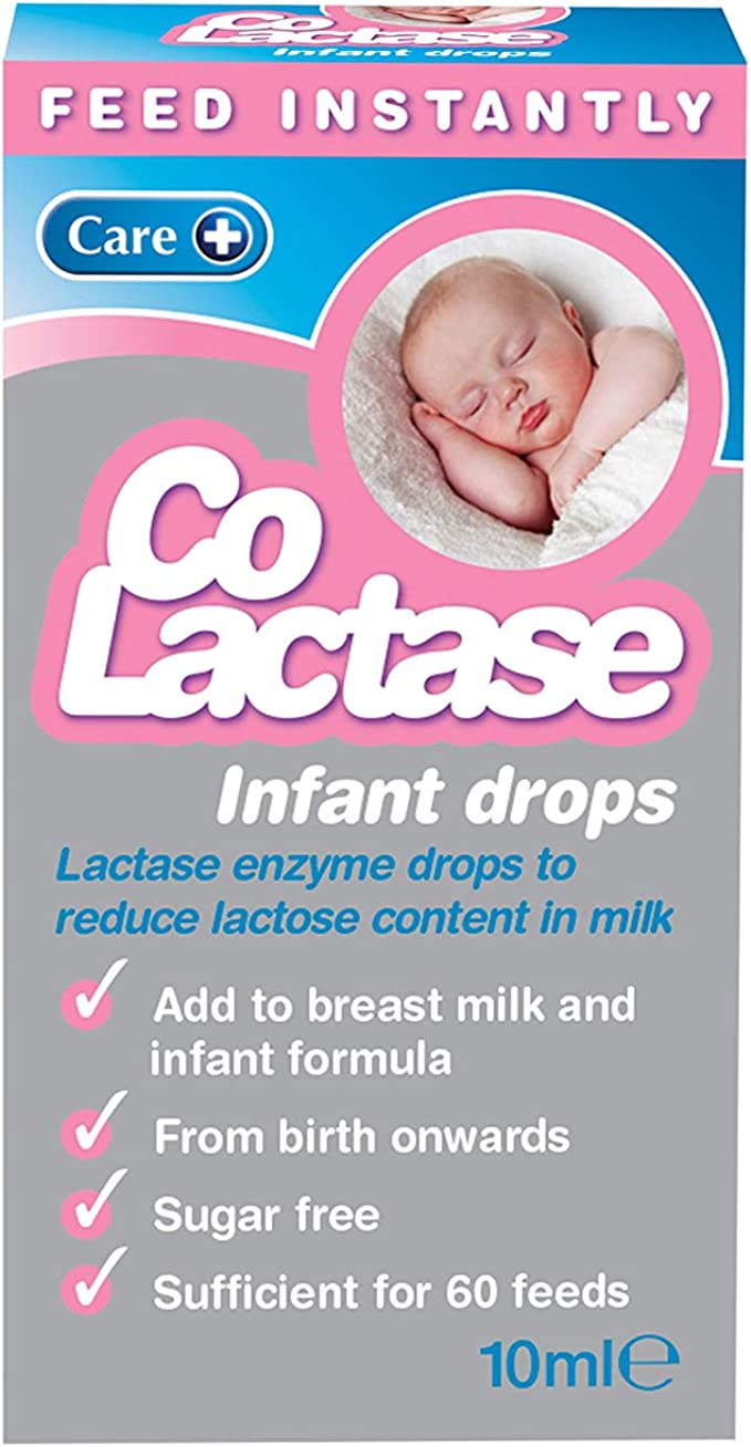 Care Co-Lactase 10ml, Sugar Free Instant Feed Lactase Enzyme Drops