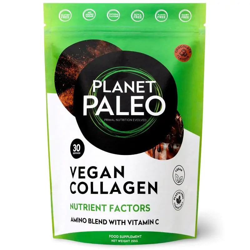 Planet Paleo Vegan Collagen Factors Chocolate 255g