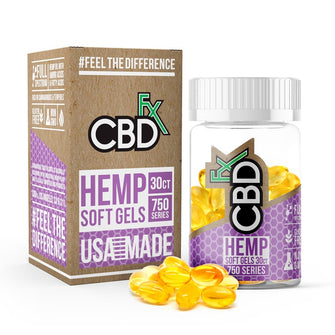 CBDfx Hemp Soft Gels 750 Series 30 CT