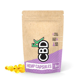CBDfx Hemp Capsules 8ct 200mg   CBDfx Hemp Capsules 8ct 200mg