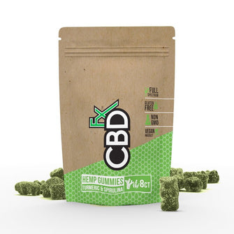 CBDfx Hemp Gummies with Turmeric & Spirulina 8ct