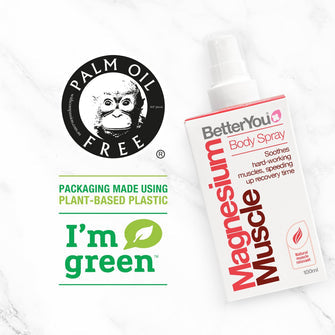 BetterYou Magnesium Muscle Body Spray, 100ml