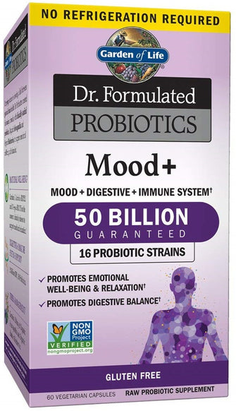 Dr. Formulated Probiotics Mood+ - 60 vcaps   Dr. Formulated Probiotics Mood+ - 60 vcaps