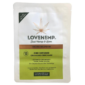Love Hemp CBD Infused Face Mask - 10mg 2pcs/pack