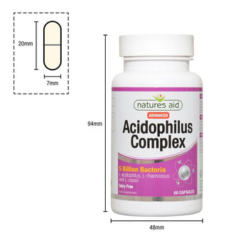 Natures Aid Acidophilus Complex, 90 Capsules/Lactobacillus