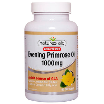 Natures Aid Evening Primrose Oil 1000mg Cold Pressed - Pack of 90 Capsules