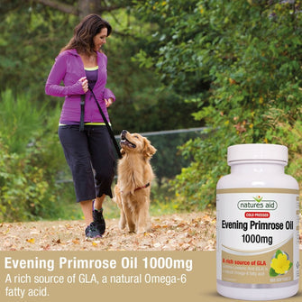 Natures Aid Evening Primrose Oil 1000mg Cold Pressed - Pack of 90 Capsules